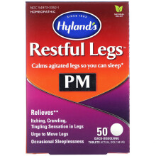 Hyland's Naturals, Ruhevolle Beine PM, 50 schnell auflösende Tabletten