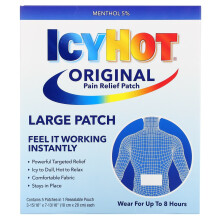 Icy Hot, Original Schmerzlinderndes Pflaster, Groß, 5 Pflaster