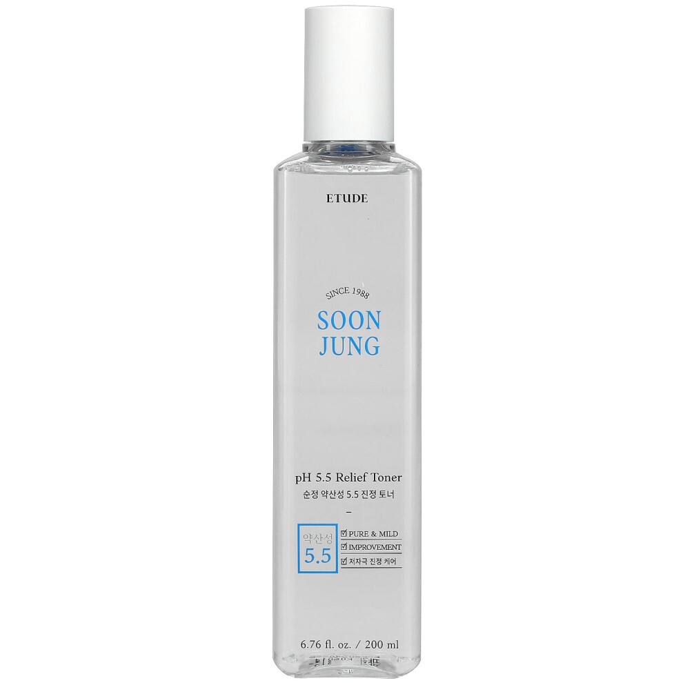 Etude , Soon Jung, Ph 5.5 Relief Toner, 6.76 Fl Oz (200 Ml)