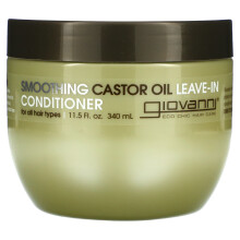 Giovanni, Glättendes Kastoröl Leave-In Conditioner, Für alle Haartypen, 11,5 fl oz (340 ml)