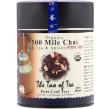 Le Tao du Thé, Thé Noir et Épices Biologiques, Chai 500 Miles, 4 oz (114 g)