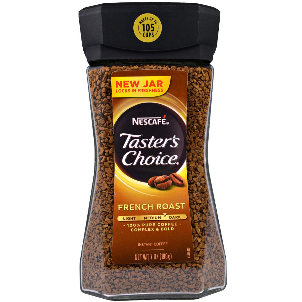 NescafÃ©, Taster's Choice, Instant Coffee, French Roast, 7 oz (198 g)