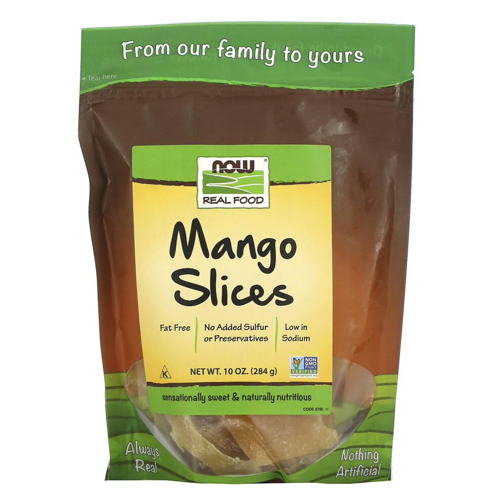 Now Foods , Real Food, Mango Slices, 10 Oz (284 G)