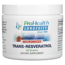 ProHealth Longevity, Trans-Resveratrol, Reines mikronisiertes Pulver, 30 g