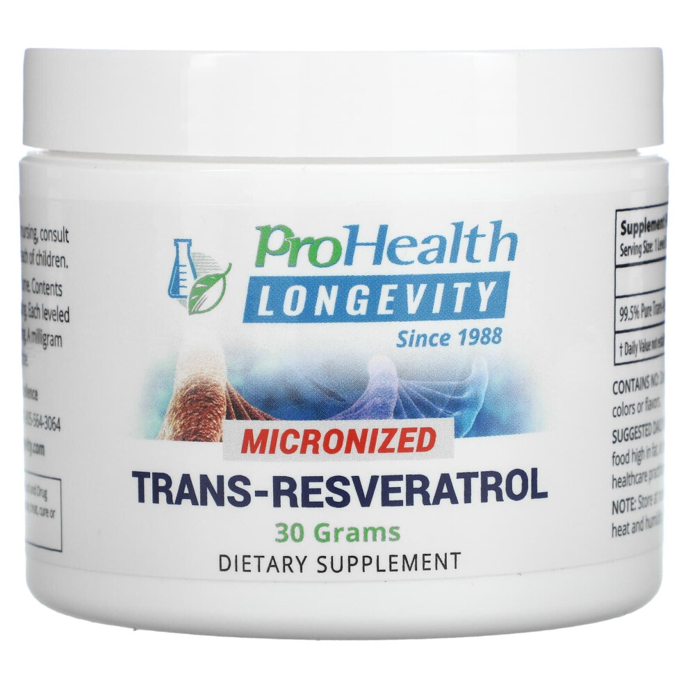 Prohealth Longevity , Micronized Trans-Resveratrol, 30 G