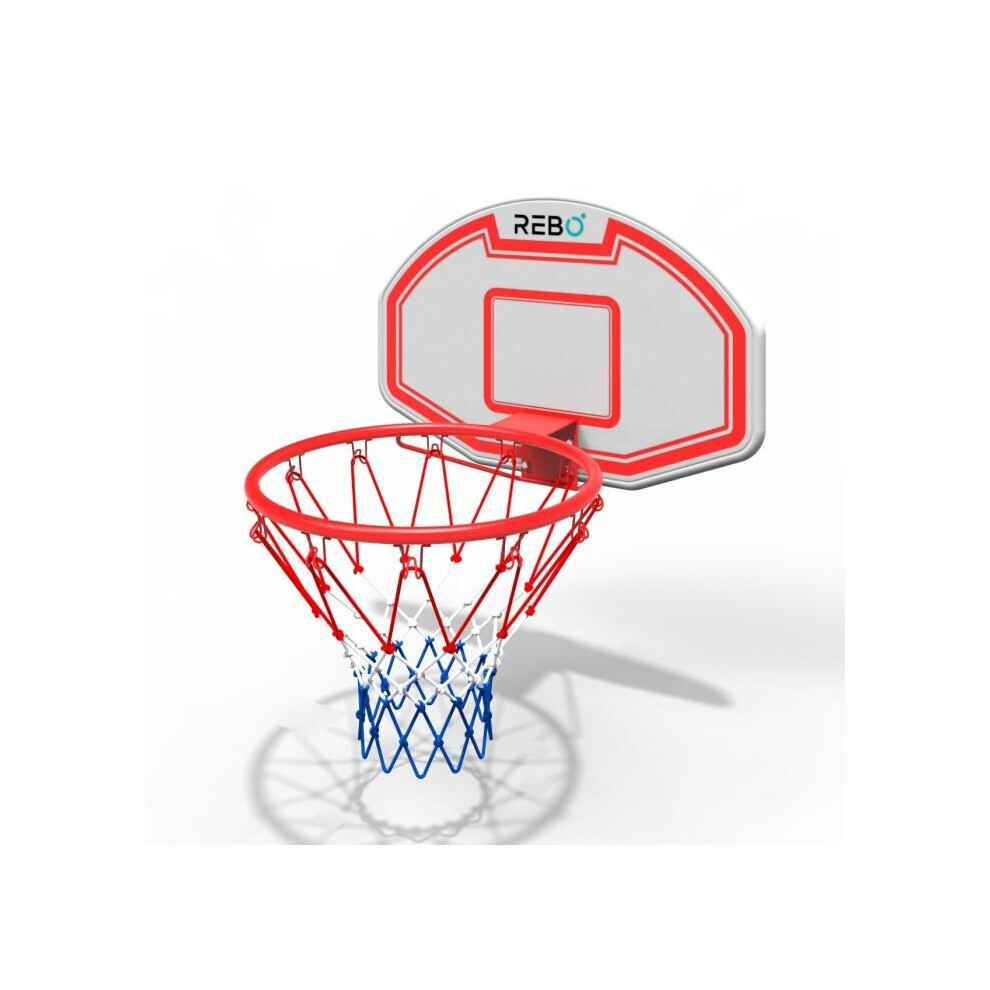 Rebo Basketball Net with Bracket to Attach to Rebo Round Wood Swing Sets