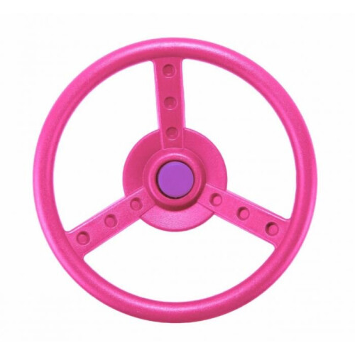 Rebo Rebo Garden Climbing Frame Accessories Plastic Steering Wheel - Pink