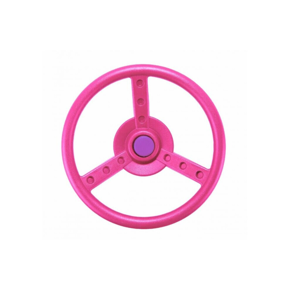 Rebo Garden Climbing Frame Accessories Plastic Steering Wheel - Pink