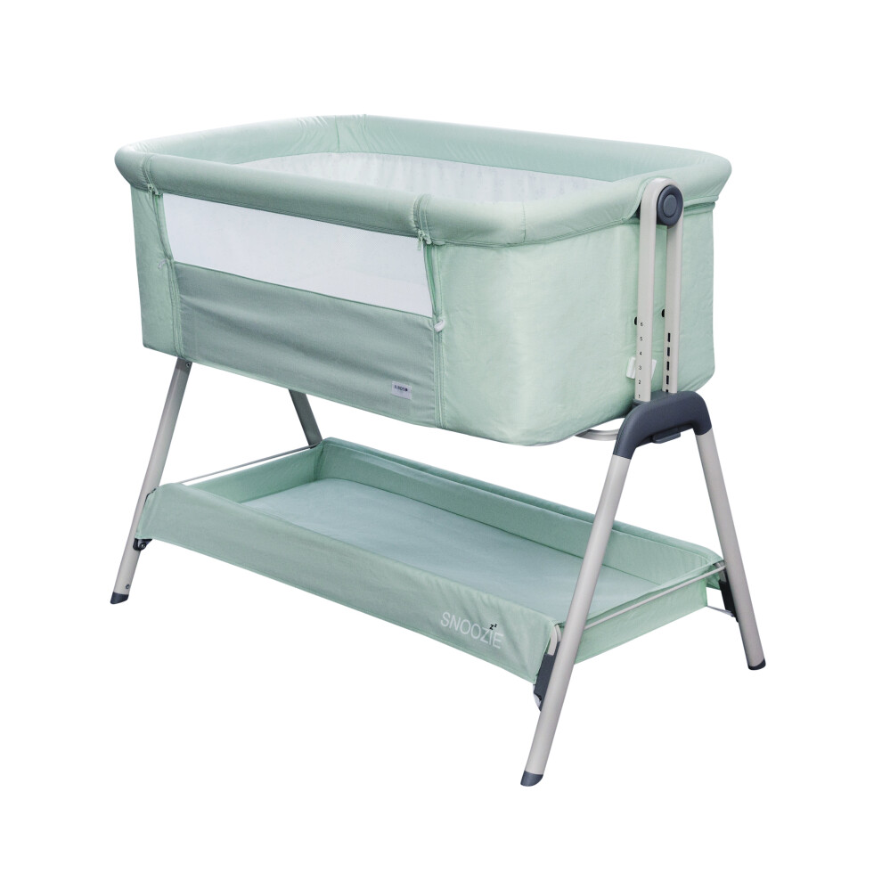 (Misty Jade) Kinder Valley Snoozie Bedside Crib  | Co Sleeper Baby Cot
