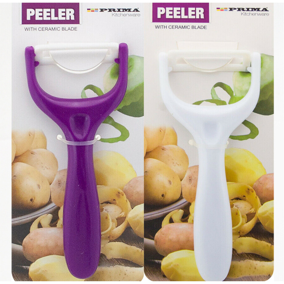 Prima Kitchenware Ceramic Potato Peeler Blade Carrot Parsnip Veg Fruit Slicer Speed