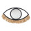 URBN Living (Black, Large) Eye Shaped Wall Hanging Mirror Wood Frame Bathroom 3
