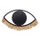 URBN Living (Black, Large) Eye Shaped Wall Hanging Mirror Wood Frame Bathroom 2