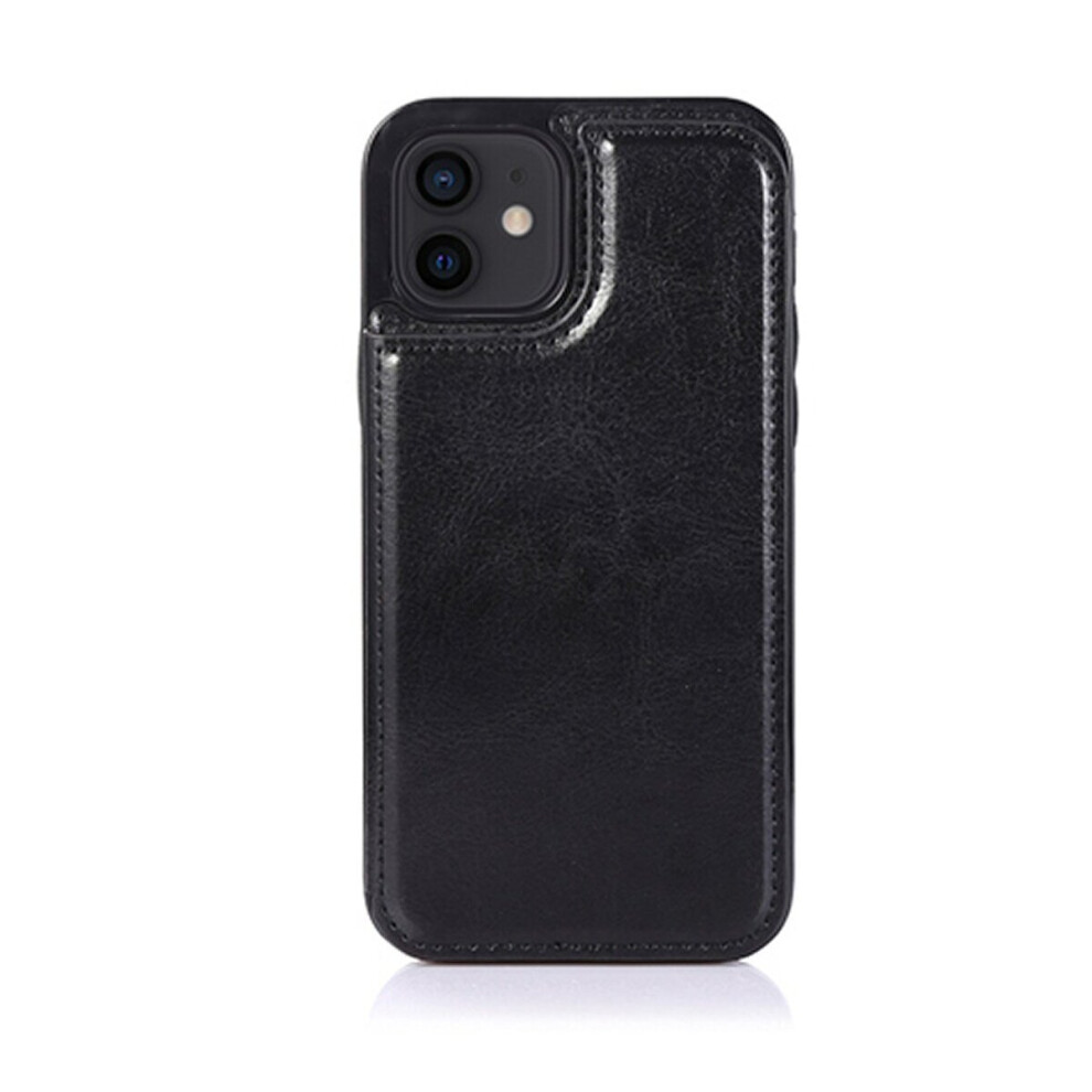 Retro Pu Flip Leather Multi Card Holder Phone Cases Compatible With Iphone 14Pro/15Pro In Black 5060986940276