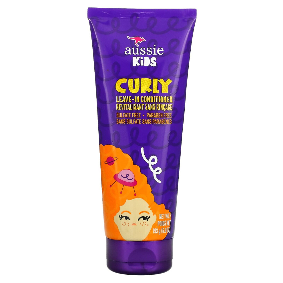 Aussie, Kids, Curly Leave-In Conditioner, Sunny Tropical Fruit, 6.8 oz (193 g)