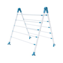(Aqua) BLACK+DECKER Extendable Over Bath Airers, Adjustable Rotation, 10 Drying Bars with 5.6m Total Drying Space, Folds For Compact Storage