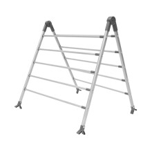 (Grey) BLACK+DECKER Extendable Over Bath Airers, Adjustable Rotation, 10 Drying Bars with 5.6m Total Drying Space, Folds For Compact Storage