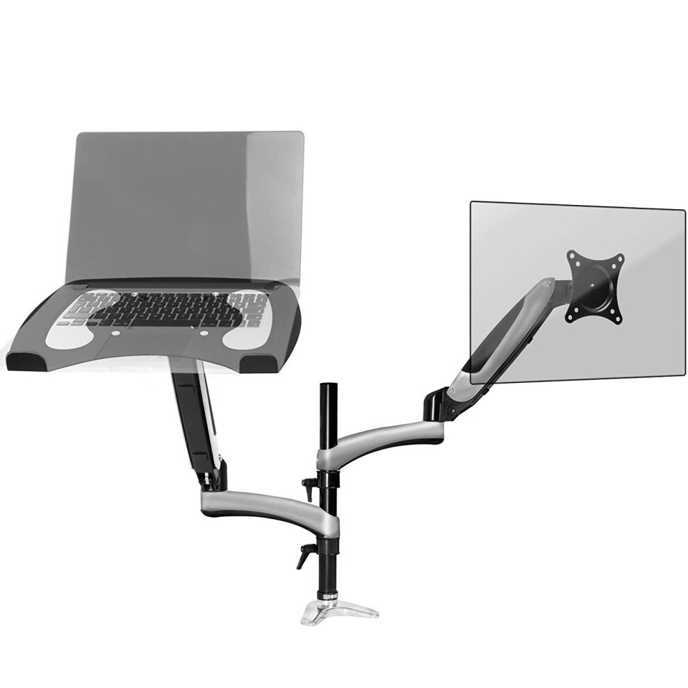 Duronic Dm65l1x1 Dual Monitor Stand For 15-27 5060184208154
