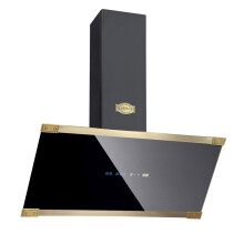 Kaiser Art Deco 90cm Black Chimney Cooker Hood | AT 9445 AD Eco