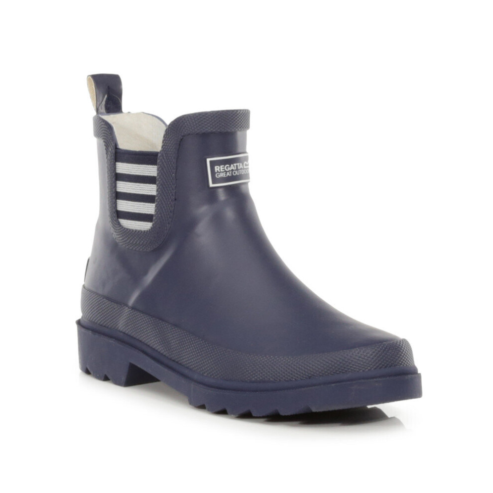 (Navy/White, UK Size 9 (EU 28)) Regatta Boys & Girls Harper Junior Ankle Wellington Boots