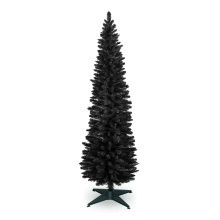 (5ft/150cm) Christmas Tree Slim Black Pencil 4ft 5ft 6ft 7ft 8ft