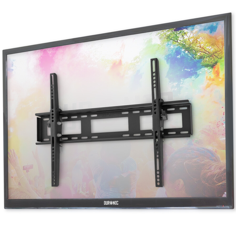 Duronic Tvb123m Tv Bracket, Wall Mount For 32-60" Television Screen, Tilting Action -12, Vesa Up To 600X400mm, For Flat Screen Lcd/Led/Oled/Qled 5060184200530