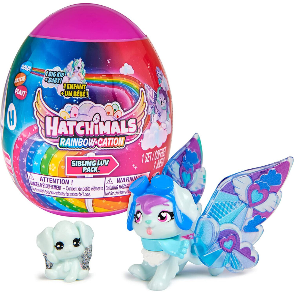 Hatchimals Colleggtibles, Rainbow-Cation Sibling Luv Pack