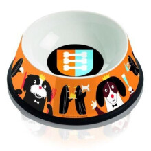 (Orange (For Dog)) Ceramic Cat Dog Pet Animal Feeding Bowl Dish Milk Water Liquid Puppy Kitten Gift