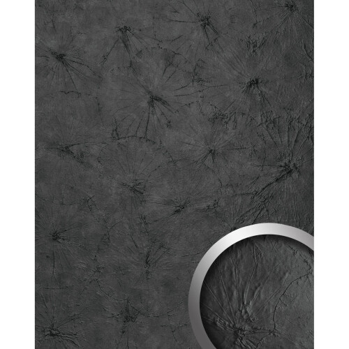 WallFace 24963 LOTUS CLASSY Black Wall panel floral semi-gloss anthracite 2,6 m2