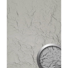 WallFace 24945 CREPA Silver Design panelling metal look mirrored silver 2,6 m2