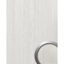 WallFace 24950 DAKOTA Snow White Design panelling wood look matt white 2,6 m2