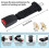(Black) 2 Pack Universal Car Seat Belt Extender Adjustable Seat Belt Extension Strap 23cm 3