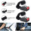 (Black) 2 Pack Universal Car Seat Belt Extender Adjustable Seat Belt Extension Strap 23cm 4