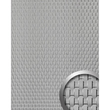 WallFace 24956 RATTAN 20 Silver Design panelling unicolour shiny silver 2,6 m2