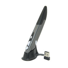 (Gray) Wireless Optical Pen Mouse 2.4ghz Usb Bluetooth Air Mice Optical Presenter Pen For Laptop Pc