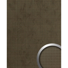 WallFace 22733 SQUARE 2 VELVET Mocha Wall panel textile look matt brown 2,63 m2