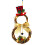 Living And Home Christmas Lighted Snowman with Hat Wreath Front Door Decor 3