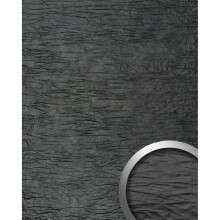 WallFace 24941 CRASHED CLASSY Black Wall panel used look semi-gloss black 2,6 m2