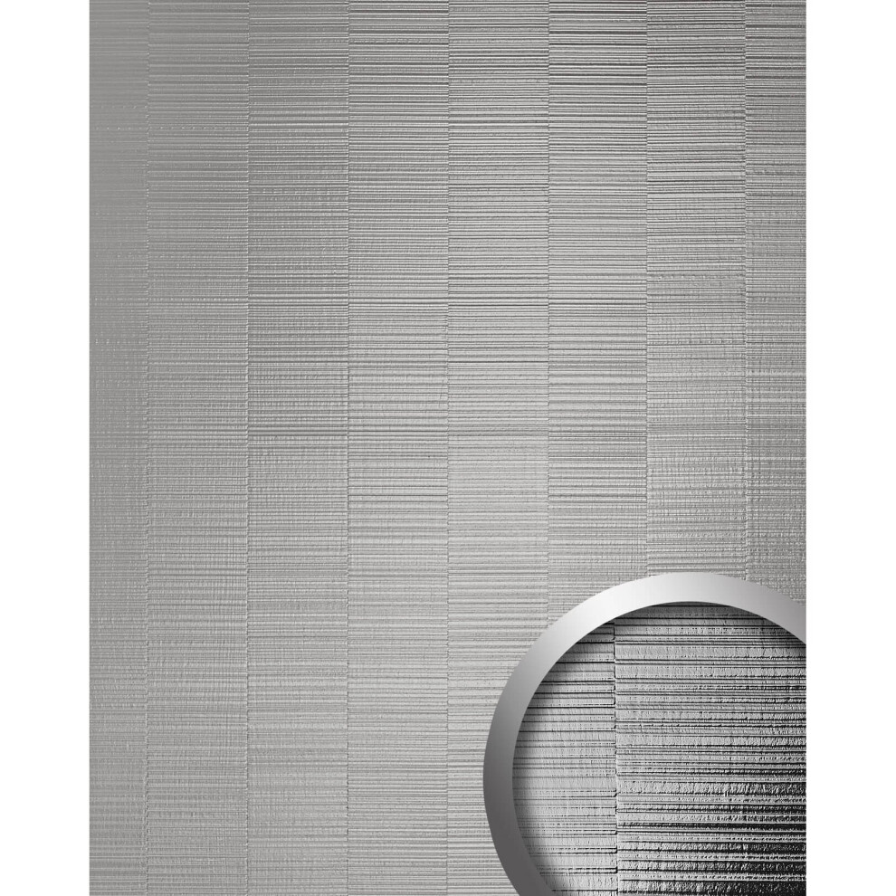 Photos - Other for Repair WallFace 24961 NOTCH Silver Design panelling metal look shiny silver 2,6 m2
