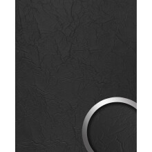 WallFace 24942 CREPA Graphite Black Design panelling used look matt black 2,6 m2