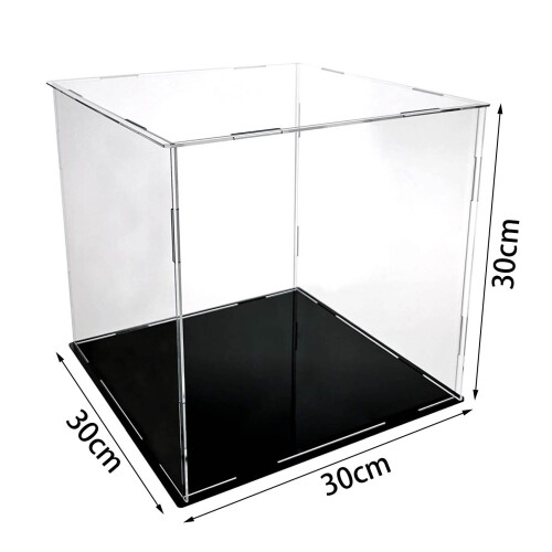 Large Acrylic Display Case Dustproof Box Perspex Clear Collectibles 1