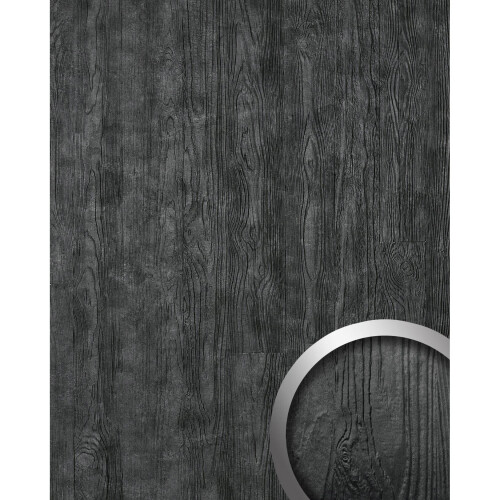 WallFace 24951 DAKOTA CLASSY Black Wall panel wood look anthracite 2,6 m2