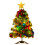 Living And Home Artificial Small Mini Christmas Tree Pre Lit Desktop Xmas Ornaments w/LED Light 4