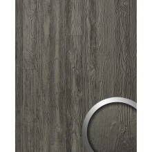 WallFace 24952 DAKOTA Smoke PF Wall panel wood look semi-gloss anthracite 2,6 m2