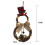 Living And Home Christmas Lighted Snowman with Hat Wreath Front Door Decor 4