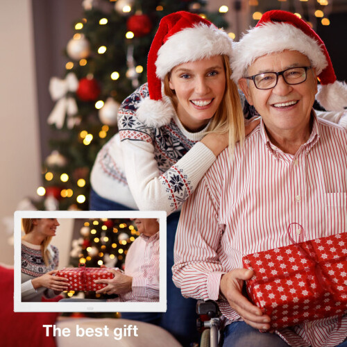 (White) 10 Inch Digital Photo Frame Christmas Gift 1