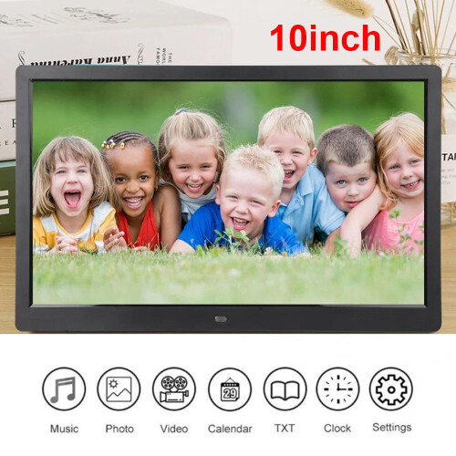 (Black) 10 Inch Digital Photo Frame Christmas Gift 2