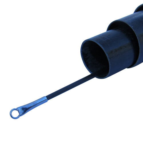 (Black, 5 Metre) Extendable Telescopic Flag Pole in Black or Blue 2