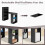 Costway Computer Desk 48inch Compact Writing Desk w/ 6-tier Storage Shelves 5