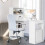 Costway 48 Inch Writing Desk Compact Computer Desk w/ 6-tier Storage Shelves 2
