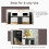 Costway Computer Desk 48inch Compact Writing Desk w/ 6-tier Storage Shelves 3